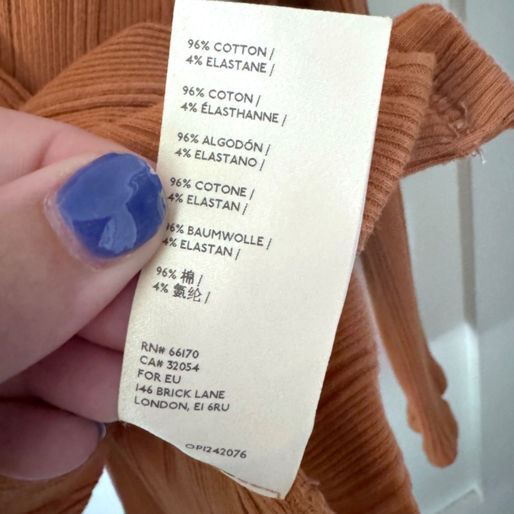 Anthropologie Beatrice Ribbed V-Neck Top - Picture 7 of 10